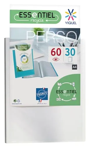 Viquel Polypropylen-Einband, 60 Seiten, Weiß