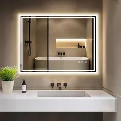 GIMBELEN Badspiegel mit Beleuchtung 80x60 - Dimmbar & 3 Lichtfarben - Eleganter Badspiegel mit integrierter Beleuchtung in drei Lichtfarben und Dimmfunktion. Mit Anti-Beschlag-Funktion und praktischer Steckdose für mehr Komfort im Badezimmer.