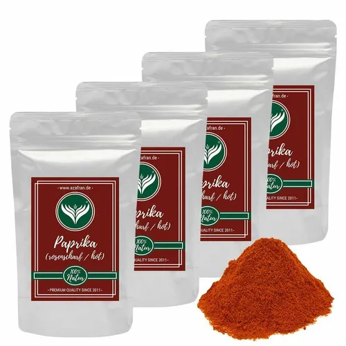Premium Paprikapulver (rosenscharf) 1kg aus Ungarn in rot von Azafran