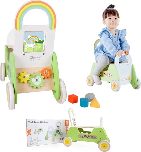 Classic World – Montessori-Laufrad aus Holz 2-in-1