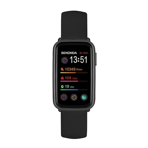 Sekonda Track Smart Watch 26mm mit schwarzem Silikonarmband 30171