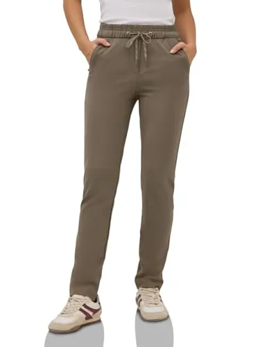 CECIL Jogger Pants Middle Waist - Stylische Jersey-Hose im Casual Fit von CECIL für Damen. Mit elastischem Bund und praktischen Taschen für einen modernen Look. Der weiche Materialmix sorgt für hohen Tragekomfort im Alltag.