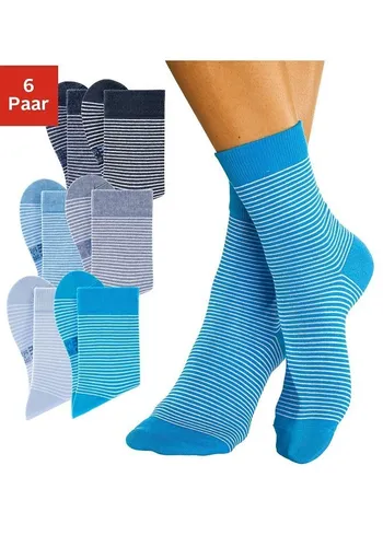 H.I.S Socken (Packung, 6-Paar) mit druckfreiem Bündchen von HIS