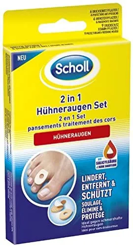 Scholl 2in1 Hühneraugen Set Pflaster 1 P