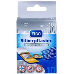 Figo Silberpflaster 2 Größen 10 St