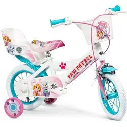 Zoll Kinder Mädchenfahrrad Paw Patrol 12 Zoll - Weiß - Das 12 Zoll Kinderfahrrad Paw Patrol für Mädchen (3-5 Jahre) verbindet Sicherheit und Spaß. Mit höhenverstellbarem Lenker, stabilen Stützrädern und einem praktischen Korb ist es ideal für kleine Abenteurer.
