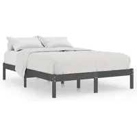 vidaXL Kiefer Massivholzbett 200x200cm - Hochwertiges Bettgestell aus massivem Kiefernholz, robust und stilvoll, ideal für ein modernes Schlafzimmer und sorgt für exzellenten Schlafkomfort.