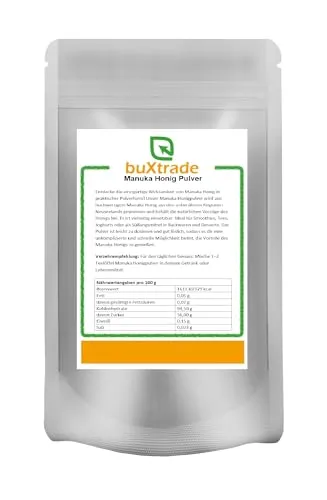 Produktbild Manukahonig Pulver | Manuka Honig | Neuseeland | Pulver | Buxtrade | Honigpulver 250 g