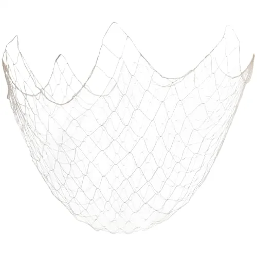 com-four® 1x Deko Fischernetz 100 x 200 cm- naturfarbenes Fangnetz als Wanddekoration und Foto-Halter - Anglerwerkzeug - Deko-Stellnetz, Reuse - Treibnetz (1 Stück - Netz 1x2 Meter)