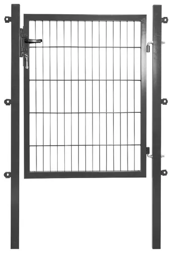 Peddy Shield Gartentor 100x125 cm – Anthrazit - UV-beständiges Gartentor aus pulverbeschichtetem Stahl, ideal für den Außenbereich. Maße: 100 cm Breite, 125 cm Höhe. Einfache Selbstmontage mit Anleitung.