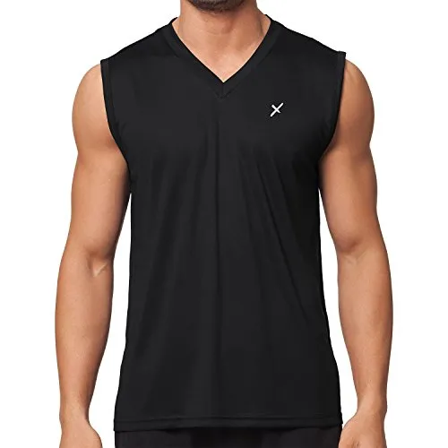 CFLEX Herren Sport Shirt Fitness Muscle-Shirt Sportswear Collection - Schwarz XXL
