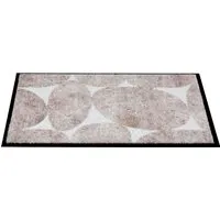 Schöner Wohnen Kollektion Fußmatte - Schmutzfangmatte 50x70 cm Steine beige - Teppiche Gegend: Pflegeleicht und waschbar bei 30°C, rutschfest und ideal für jeden Wohnbereich, schützt zuverlässig vor Schmutz und Nässe.