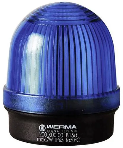 Werma Signaltechnik Signalleuchte 200.500.00 200.500.00 Blau Dauerlicht 12 V/AC, 12 V/DC, 24 V/AC, 24 V/DC, 48 V/AC, 48 V/DC, 110 V/AC, 230 V/AC