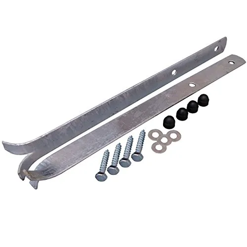 Loggyland 2er-Set Bodenanker aus Flachstahl für alle Arten von Pfosten - Verschiedene Größen