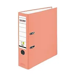 Falken Ordner Breit DIN A4 80 mm Lachs 2 Ringe 23001064F Kunststoff