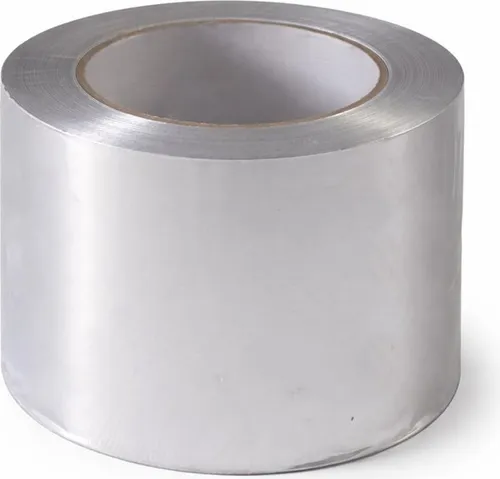 Subtiel Alu-Klebeband hitzebeständig für Rohrverbindungen - Hitzebeständiges Aluminium-Klebeband für sichere Abdichtung von Rohrverbindungen. Ideal für Warmluft- und Lüftungssysteme, sorgt für effizienten Betrieb und hilft Heizkosten zu sparen. Breite 100 mm, Länge 50 m.
