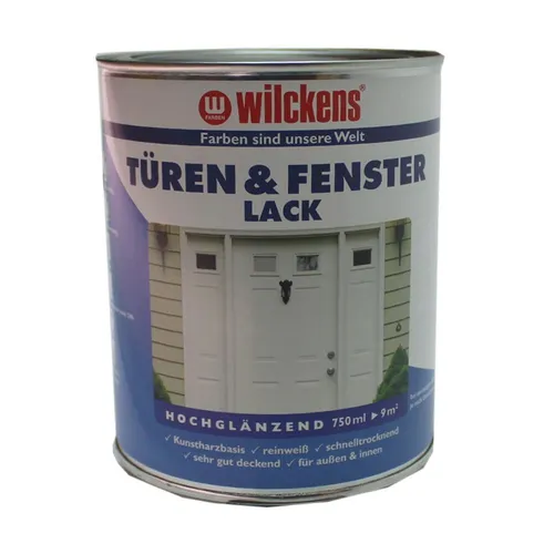 750 ml Wilckens TÜREN & FENSTERLACK hochglänzend reinweiß deckend €12,67/l