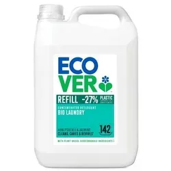 Ecover® Flüssigwaschmittel Universal 5 L - Kraftvolle Reinigung mit Hibiskus- und Jasminduft - Waschmittel für weiße und farbechte Wäsche, bekämpft hartnäckige Flecken und frischt Farben auf. Sanfte Formel für empfindliche Haut, verlängert die Lebensdauer der Kleidung.