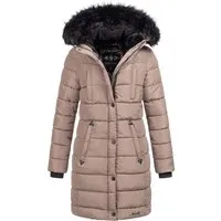 Navahoo Winterjacke Damen - Wasserabweisend und Warm mit Kapuze - Funktionsjacke mit 7 Taschen und kuscheligem Teddyfell-Futter für optimalen Komfort und Wärme bei kaltem Wetter.