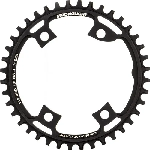 Stronglight Kettenblatt Gravel 40 Zähne für Shimano FC-R9100 - Hochwertiges Kettenblatt für Gravel Bikes, leichtes Aluminium mit nur 70 g, ideal für Shimano Dura Ace und Ultegra, sorgt für präzise Schaltvorgänge.