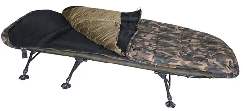 MK-Angelsport Fort Knox Multi Seasons Angeln Ganzjahresschlafsack 2 in 1 - Schlafsäcke mit extra großen Maßen von 220 x 92 cm, ideal für Kälte bis -5° und ausgestattet mit einem Wärme-Stopsystem für optimale Isolierung.