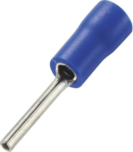 TRU Components 739335 Stiftkabelschuh 1.50mm² 2.50mm² Teilisoliert Blau 100St.
