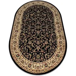 Teppich Royal Adr Oval Modell 1745 Schwarz Black 200x290 Cm