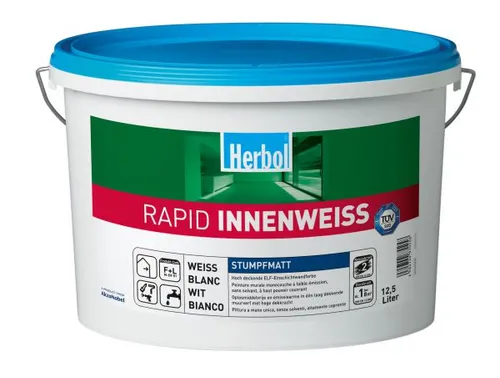 Herbol Rapid Innenweiss Wandfarbe – 12,5 Liter - Altweiss 5073623