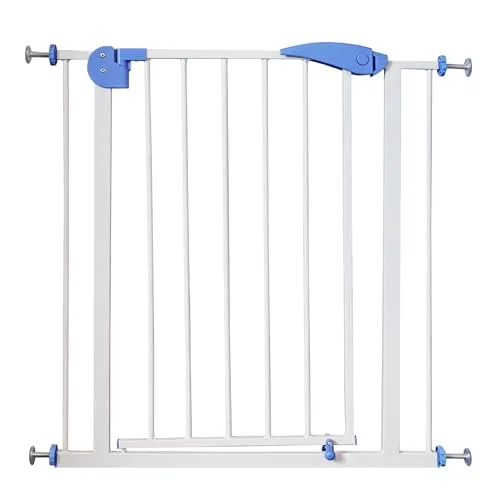 Toboli verstellbares Treppenschutzgitter 75-82 cm, Türschutzgitter ohne Bohren, Treppengitter für Kinder und Tiere