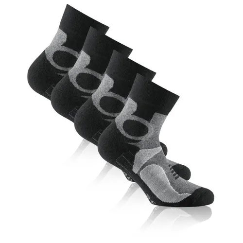 Rohner - Basic Trekking Quarter 2er Pack - Wandersocken 39-42 | EU 39-42 schwarz/grau
