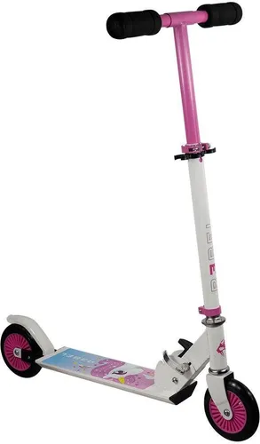 REBEL Scooter Einhorn-Unicorn - Roller / Kickboards – farbenfroher Aluminium Kinderscooter mit höhenverstellbarer Lenkerstange und sicherer Schutzblechbremse, ideal für kleine Abenteurer.