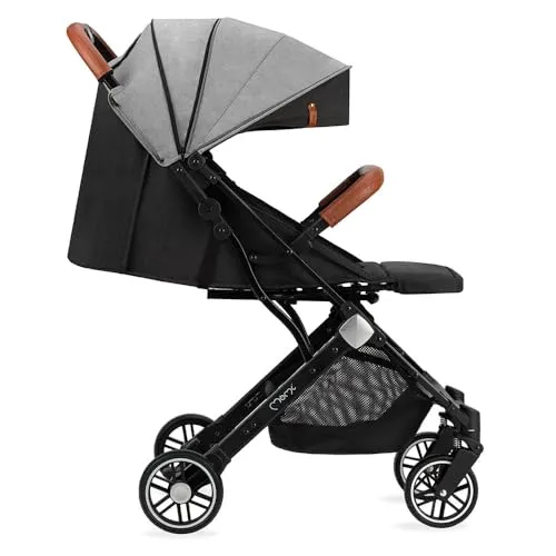 MoMi ESTELLE Buggy - Leichter Kinderwagen mit Stoßdämpfung - Praktischer Buggy für Kleinkinder, leicht und faltbar, mit 5-Punkt-Sicherheitsgurt und verstellbarer Rückenlehne für höchsten Komfort.