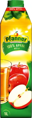 Pfanner Apfelsaft 100% - 1 l - Erfrischender Apfelsaft aus 100% besten Äpfeln, ideal für den täglichen Genuss. Natürlich und ohne Zusätze, perfekt für die ganze Familie.