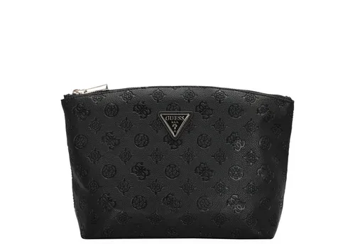 Guess Kulturbeutel Wilder XL Top Zip – Schwarz in grau von GUESS