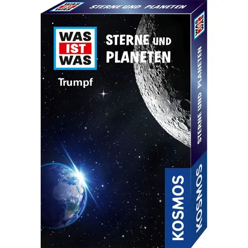 KOSMOS 741891 was IST was Trumpf Sterne und Planeten - Weltraum Quartett für Kinder ab 8 Jahren, spielerisches Lernen über Himmelskörper und perfektes Geschenk für Kindergeburtstage