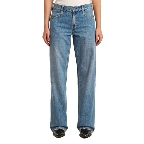 G-STAR Women's Judee Low Waist Loose Jeans, Blau (Faded Blue Glacier D22889-D536-G841), 25W x 34L