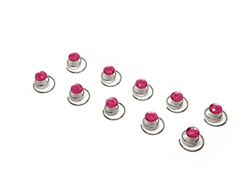 Straß Curlies - Strass Curlie - Brauthaarschmuck, Haarschmuck | SHF - Pink 10 x