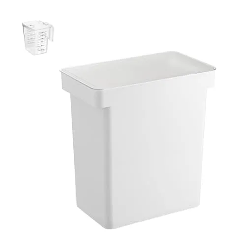 YAMAZAKI 5617 TOWER Futterbehälter für Haustiere - Futteraufbewahrung für Hunde, luftdicht und hygienisch, mit Messbecher für einfache Handhabung und Reinigung, ideal für frische Tiernahrung.