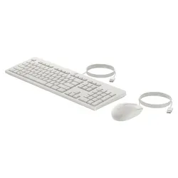 HP 225 Maus und Tastatur, weiß (kabelgebunden) von HP