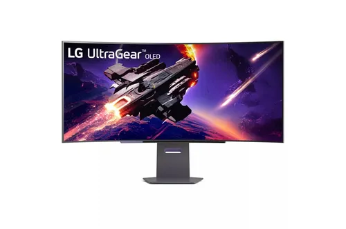 LG 45GS95QE-B - 45 Zoll UltraGear Gaming Monitor, QHD UltraWide Curve OLED HDR mit 240 Hz und G-Sync für ein atemberaubendes Spielerlebnis