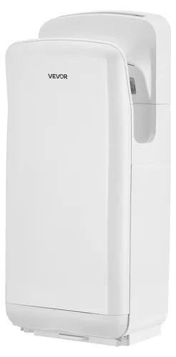 Produktbild VEVOR Vertikaler Händetrockner, Elektrischer Jet-Händetrockner mit HEPA-Filter 19000 U/min Motor & Doppelluftstrom, Automatischer ABS-Händeföhn mit Negativen Ionen zur Wandmontage für Gewerbe, Weiß