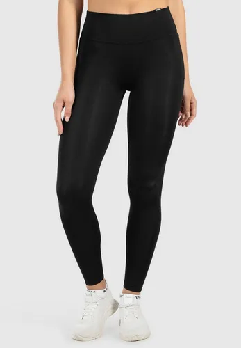 Smilodox Leggings Kelsy, High Waist Sportleggings V-Bund & seitlichen Eingrifftaschen nahtlos im Schritt, figurformende elastische Yogahose, Sport Freizeit