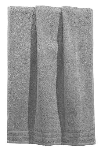 Erwin Müller Badetuch Heidelberg 100% Baumwolle hellgrau Größe 100x150 cm - saugstark, gut trocknend, kompakt, leichte Qualität - ideal für Sport, Strand, Reisen (weitere Farben)