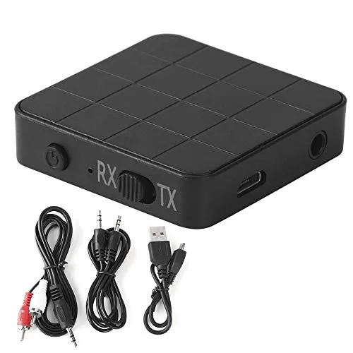Audio Transmitter und Empfänger, Fydun Bluetooth 5.0 2-in-1 Audio Sender Empfänger Sender Musik Stereo Adapter für Auto TV PC Kopfhörer Flugzeug Lautsprecher Musikanlage