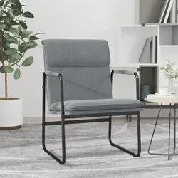 vidaXL Loungesessel Hellgrau 55x64x80 cm Stoff