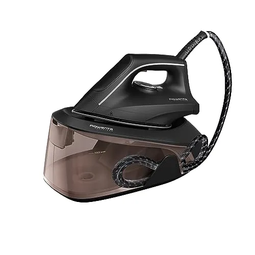 Rowenta VR5120 Easy Steam Dampfbügelstation - Dampfbügelstation mit 2400 Watt, 1,4 L Wassertank und Eco-Modus für energieeffizientes Bügeln. Genießen Sie kraftvollen Dampf von 210 g/Min. für beste Ergebnisse auf allen Stoffen.
