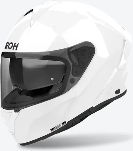 Airoh Spark 2 Color Helm - Weiß, Größe L für Männer - Motorradhelm mit ASN für optimale Belüftung, AEFR für schnelle Notfall-Entfernung und ATVR für werkzeuglosen Visierwechsel.