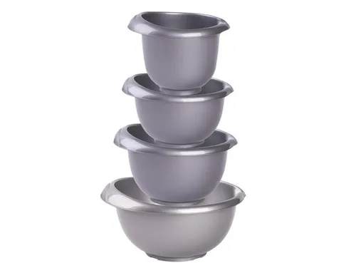 Engelland Rührschüssel Backschüssel-Set, Kunststoff, (Vorteils-Set, 4-tlg), spülmaschinengeeignet, mikrowellengeeignet, Ausgusslippe