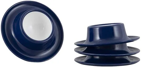 Gimex Solid Line Eierbecherset, 4er Set, blau