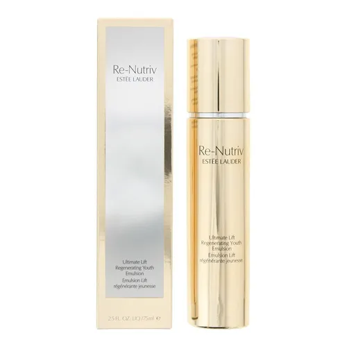 Esteé Lauder Re-Nutriv Ultimate Lift Emulsion 75 ml - Gesichtspflege mit Himalaya-Gentian-Extrakt für hydratisierte und strahlende Haut, ideal für die Morgen- und Abendroutine.